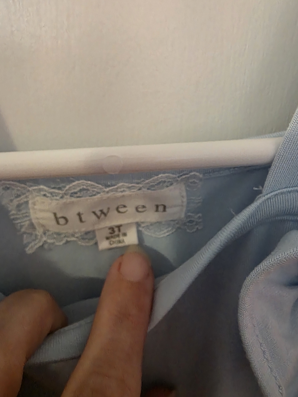 btween Light Blue Ruffle-Strap Romper - Picture 2 of 3